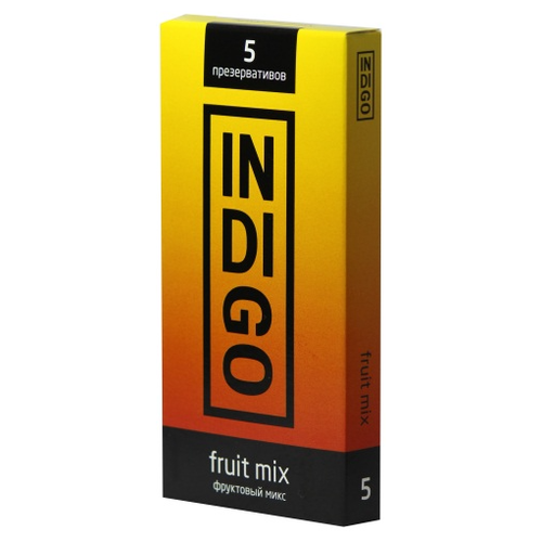 Презервативы INDIGO Fruit mix, 5 шт. презервативы indigo mix fun 15 шт