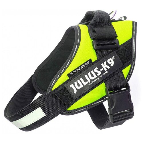 Шлейка JULIUS-K9 IDC Powerharness 2 Зеленый неон, XL шлейка julius k9 idc powerharness 1 джинс зеленый неон