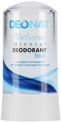 DeoNat, Дезодорант Natural, кристалл (минерал), 60 г