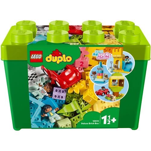 Конструктор LEGO DUPLO Classic 10914 Большая коробка с кубиками, 85 дет. конструктор lego duplo classic 10913 коробка с кубиками 65 дет