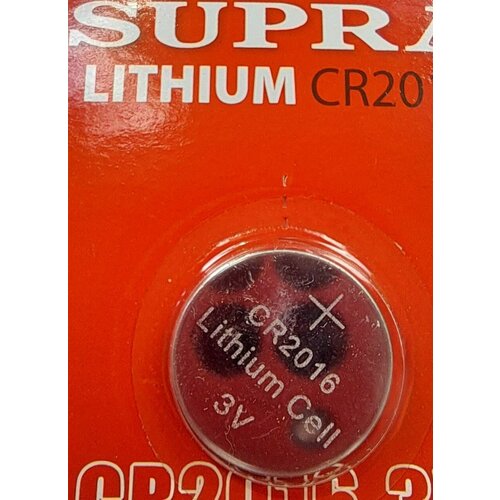 54 Батарейки Supra CR-2016 литиевая таблетка 3V