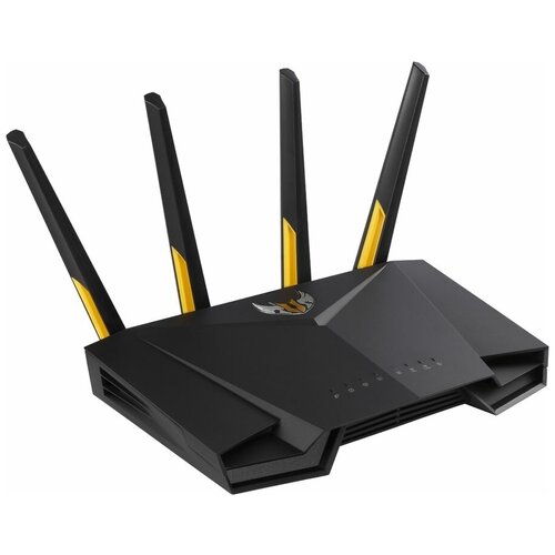 Wi-Fi роутер ASUS TUF-AX3000, AX3000, черный роутер wi fi asus tuf ax4200 90ig07q0 mu9100 серый