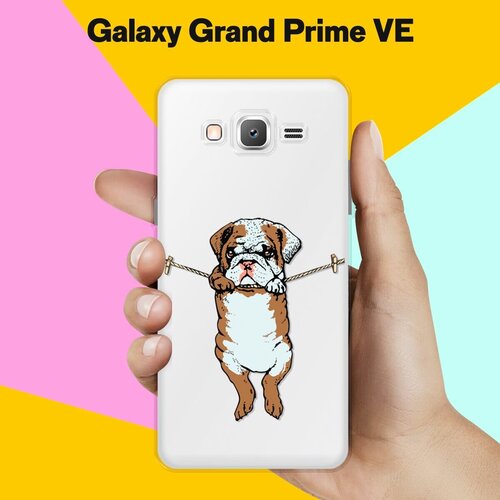 Силиконовый чехол на Samsung Galaxy Grand Prime VE Бульдог / для Самсунг Галакси Гранд Прайм ВЕ Дуос