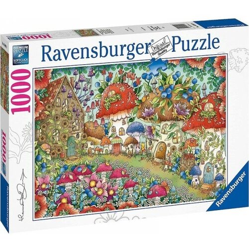 Пазл Ravensburger 1000 Цветочные грибные домики, арт.16997 пазл ravensburger ветряная мельница 15786 1000 дет разноцветный