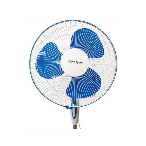 Напольный вентилятор Bonaffini ELF-0005, диаметр 40 см, 40 Вт, цвет белый/синий напольный вентилятор bonaffini диаметр 40 см 40 вт с пультом управления