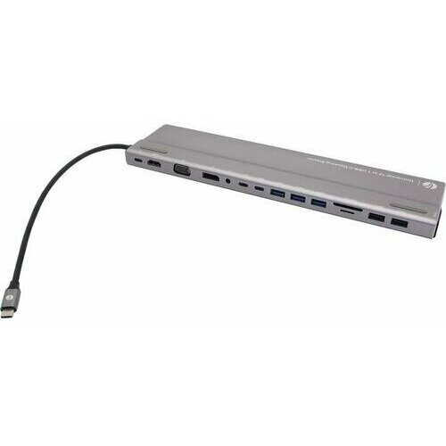 Док-станция USB-C Vcom CU4703 d link сетевое оборудование dub 2325 a1a концентратор с 2 портами usb 3 0 1 портом usb type c слотами для карт sd и microsd и разъемом usb type c