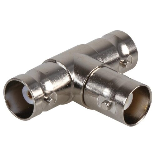 Переходник BNC гнездо на 2 гнезда BNC для систем видеонаблюдения и аналоговых видеокамер