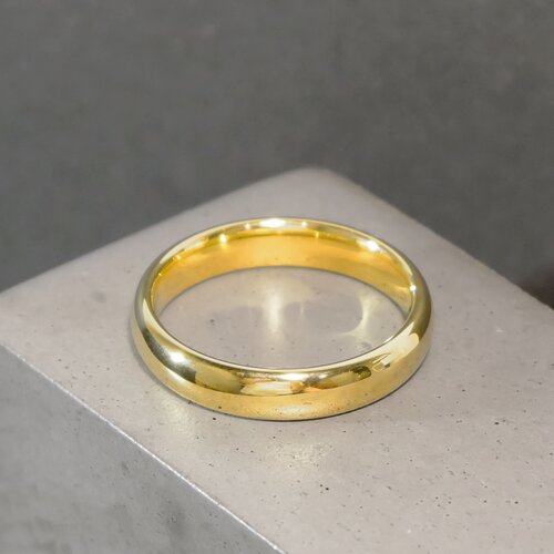 фото Кольцо на два пальца carraji, размер 21.5, золотой