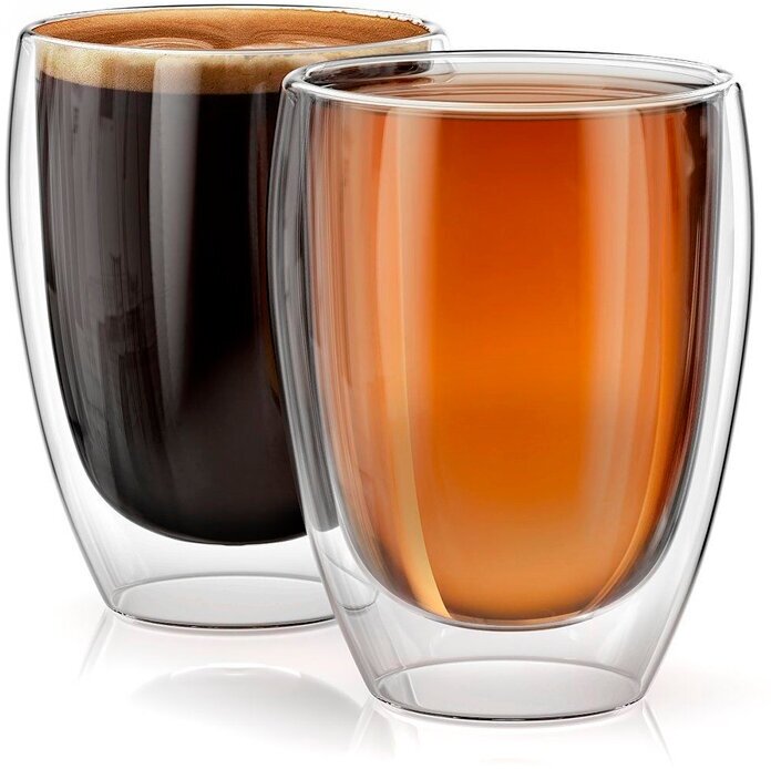 Набор стаканов Fissman ROMANO, 2 штуки, с двойными стенками, 300 мл (6446)