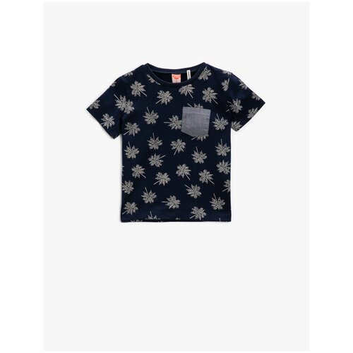 фото Футболка koton, размер 24-36 м (92-98), 02c синий