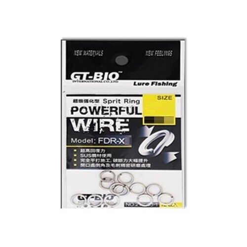 GT-Bio, Заводные кольца Split Ring FDR-X3, №3, 35кг, 12шт. gt bio заводные кольца stream wire fdr s2 2 3кг 18шт