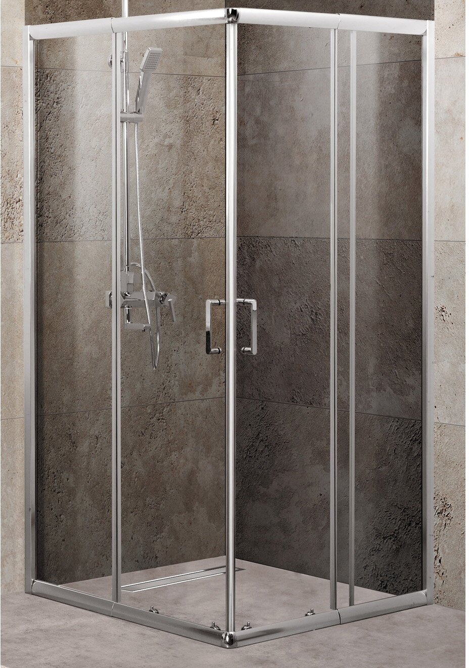 фото Душевой уголок BelBagno Unique A-2-75/90-C-Cr без поддона