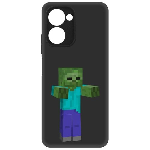 Чехол-накладка Krutoff Soft Case Minecraft-Гигант для Realme C33 черный чехол накладка krutoff soft case minecraft иглобрюх для realme c33 2023 черный