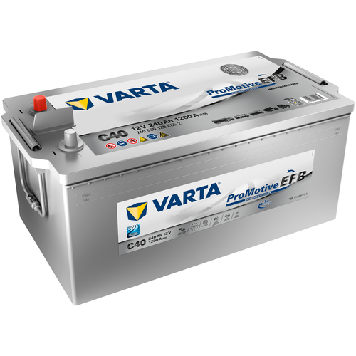 Аккумулятор автомобильный Varta Promotive EFB C40 240 А/ч 1200 A прям. пол. Евро авто (518x276x242) 740500120