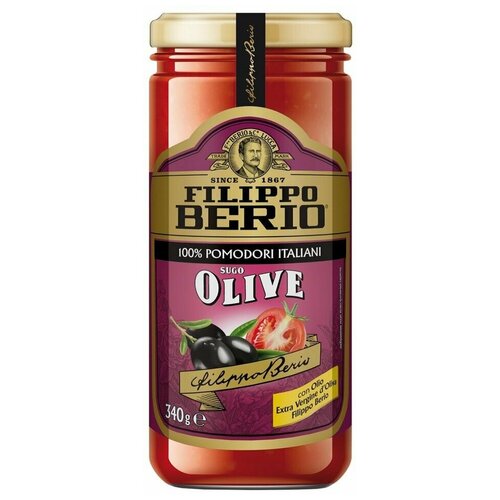 Соус Filippo Berio Томатный с оливками 340г