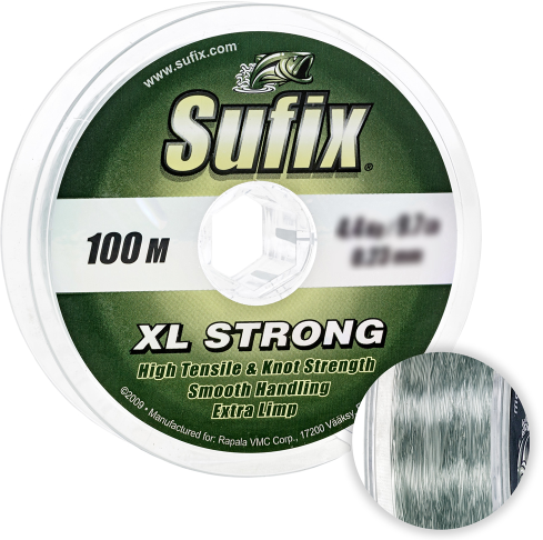 Леска Sufix Xl Strong 0,14мм. 1,9кг. 100м. /платиновый