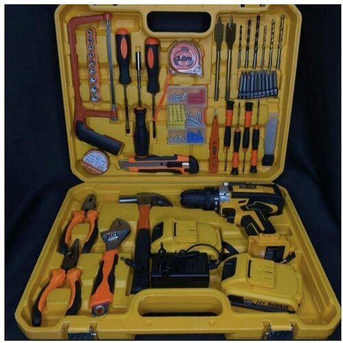 Дрель-шуруповерт MAGNET аккумуляторный с набором инструментов 625000₽