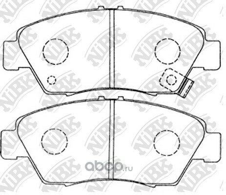 Колодки передние nibk pn8264