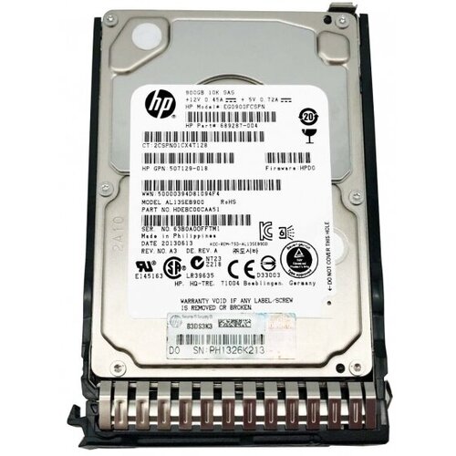 Жесткий диск HP 652566-008 900Gb SAS 2,5 HDD