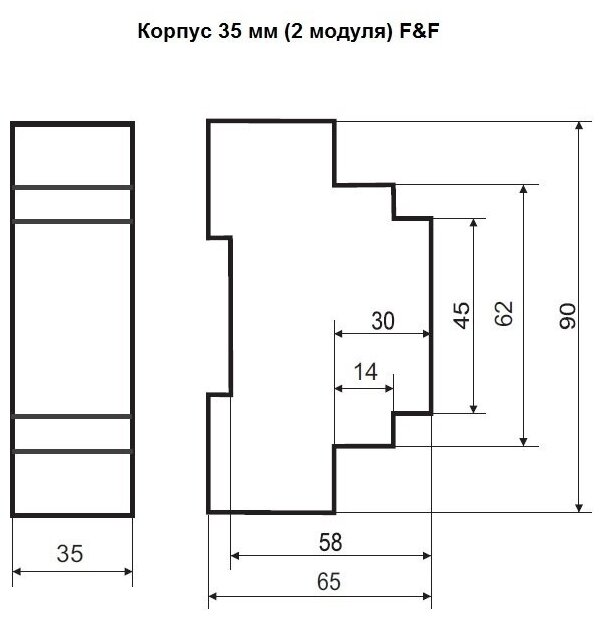 Реле контроля напряжения F&F CP-721