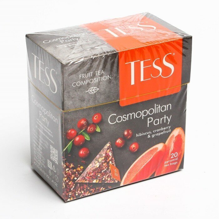 Чайный напиток Tess Cosmopolitan Party в пирамидках, 20 пак.