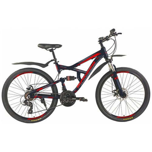 фото Велосипед pioneer safari 26" al/19'' (2021) черный/красный/серый