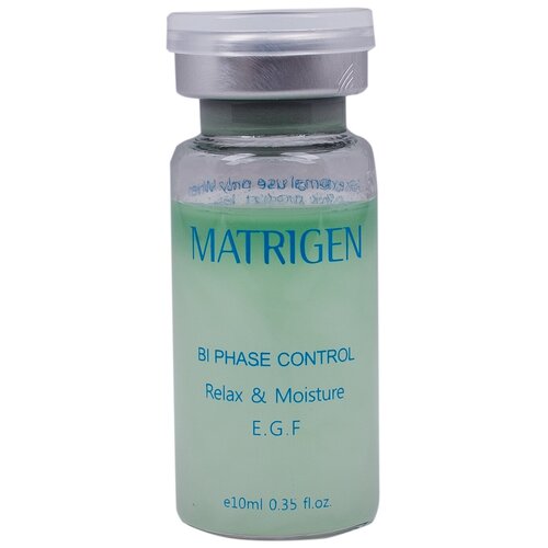 Купить Matrigen Biphase Control Relax & Moisture E.G.F. Ampoule Двухфазная сыворотка для лица Антистресс и увлажнение, 10 мл, 2 шт.