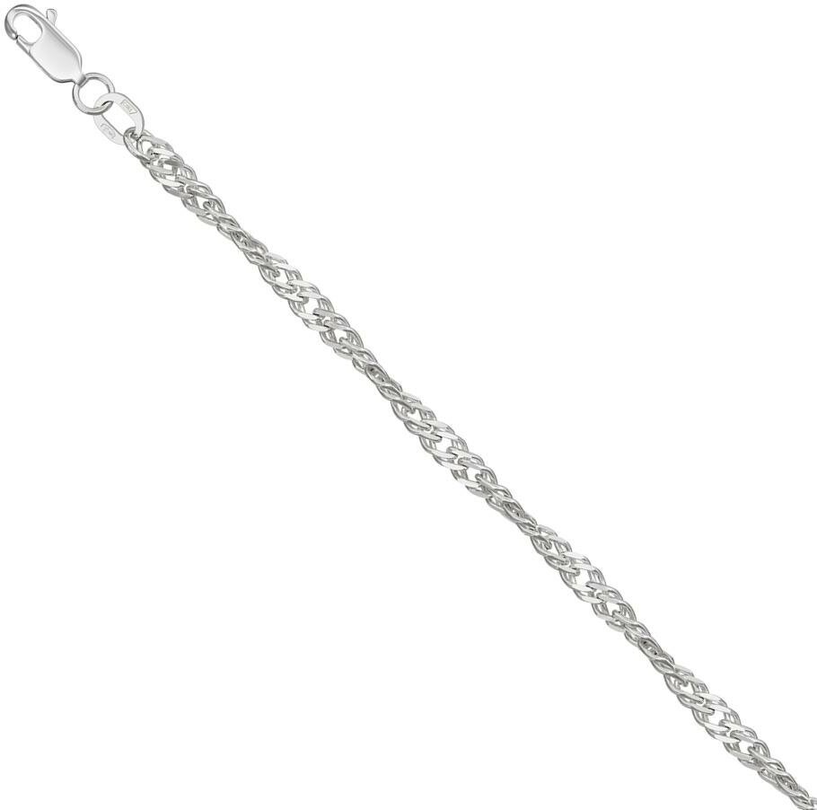 Браслет Krastsvetmet браслет из серебра нб22-028-3 диаметром проволоки 0,5, серебро, 925 проба, родирование
