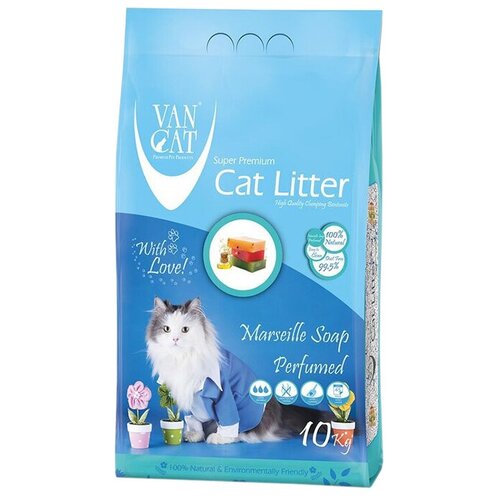 Комкующийся наполнитель Van Cat Marsilla Soap, 11.8л, 1 шт.