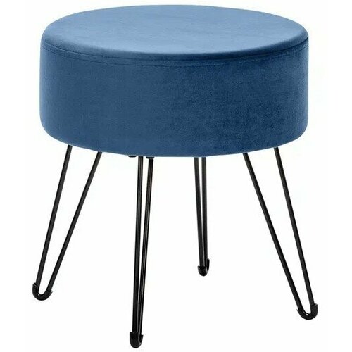 Пуф Leset Кома, ткань велюр, цвет Дарк Блю Синий