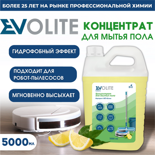 Средство для мытья пола, средство для уборки, для моющего пылесоса, EVOLITE HoReCa, 5 л