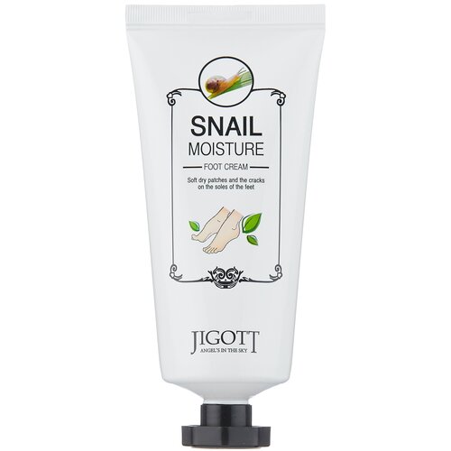 Jigott Крем для ног Snail moisture, 180 мл, 1 уп.