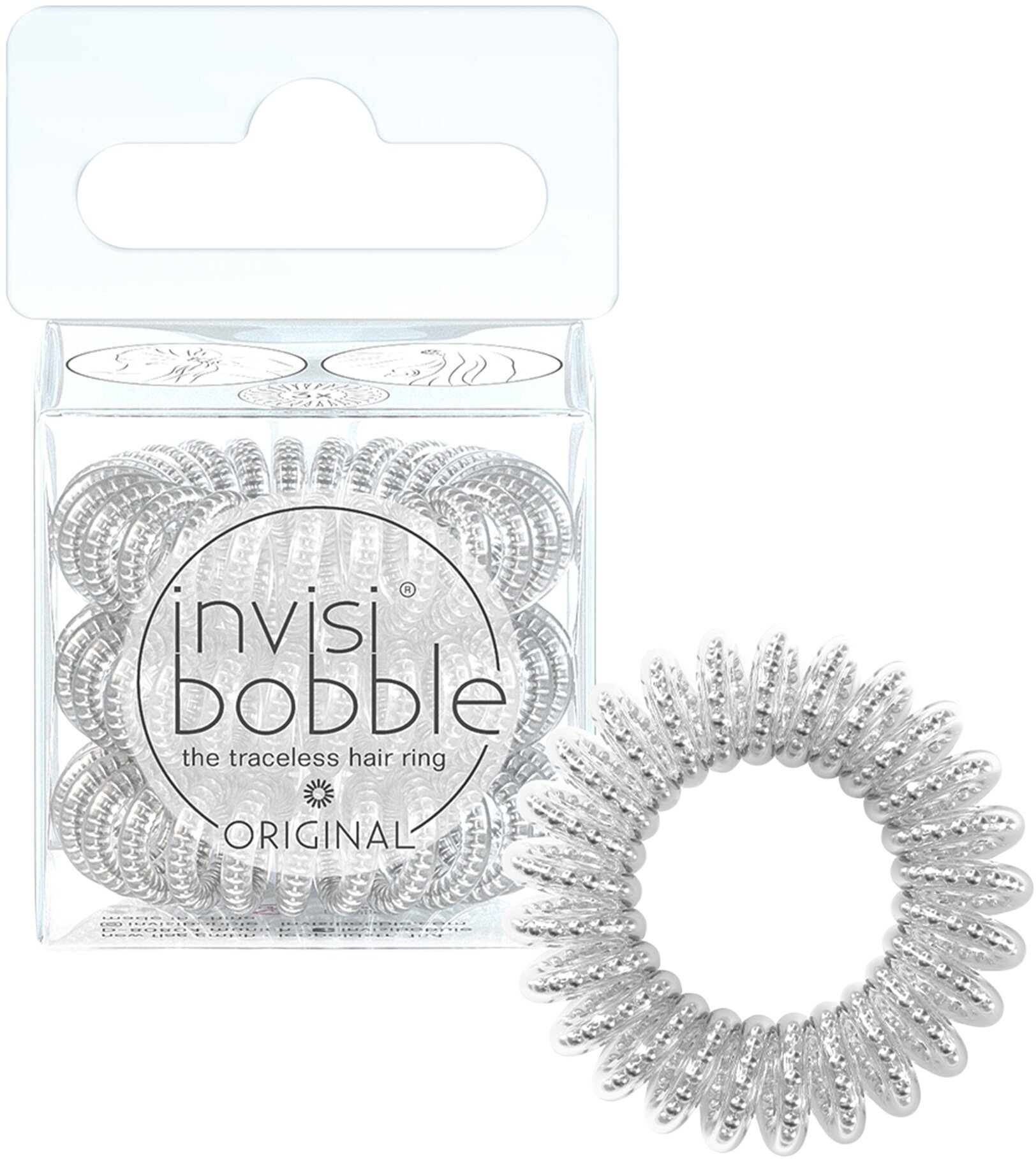 Invisibobble Резинки-пружинки для волос Original Mother of Chrome 1 шт