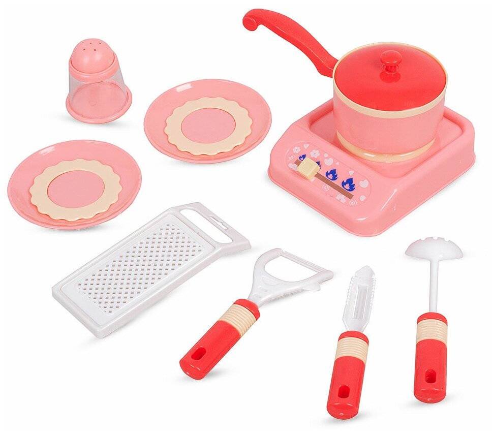 Большой Набор детской посуды игровой / Набор игрушечной посуды детской кухонной / Детская посуда Маленький поваренок