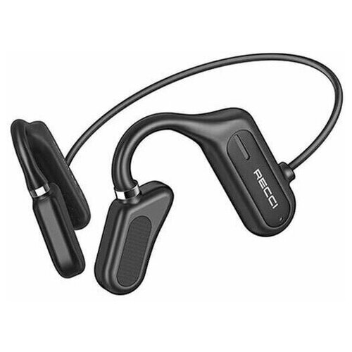 наушники беспроводные recci rep w67 capsule wireless bluetooth earphones Беспроводные наушники RECCI REP-w27 c костной проводимостью