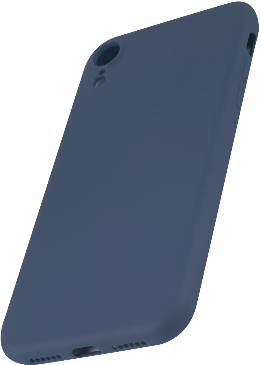 Чехол mObility софт тач для iPhone XR (синий) УТ000020644 - фото №2