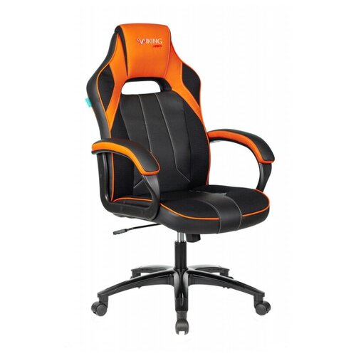 фото Компьютерное кресло zombie viking-2 aero игровое, обивка: текстиль/искусственная кожа, цвет: черный/оранжевый