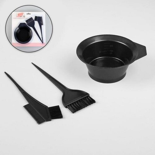 Набор для окрашивания 3 предмета цвет чёрный 650₽