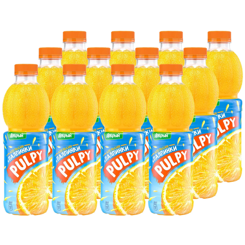 Напиток сокосодержащий Добрый Pulpy Апельсин 0.9 л ПЭТ упаковка 12 штук