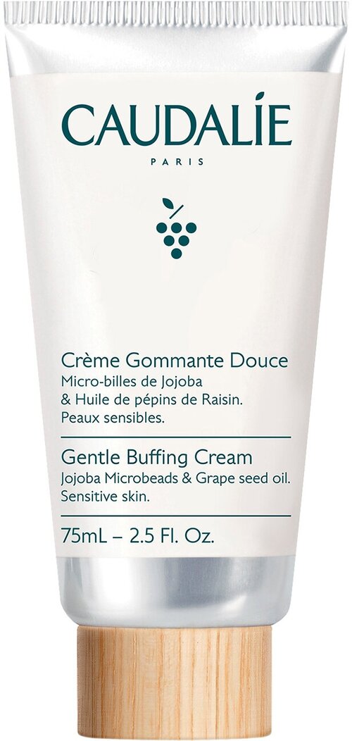 Мягкий отшелушивающий крем Caudalie Gentle Buffing Cream Jojoba Microbeads&Grape Seed Oil