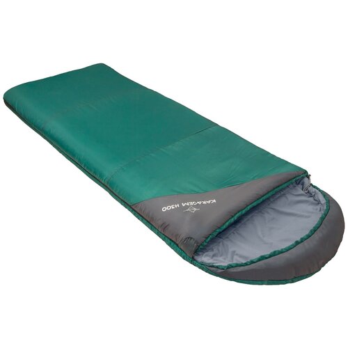 Спальный мешок Mobula Карагем H300, зеленый/серый