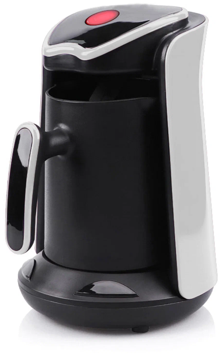 Кофеварка электрическая HOTTER HX-1100W чёрная с белым , автоотключение, 300мл, 600Вт