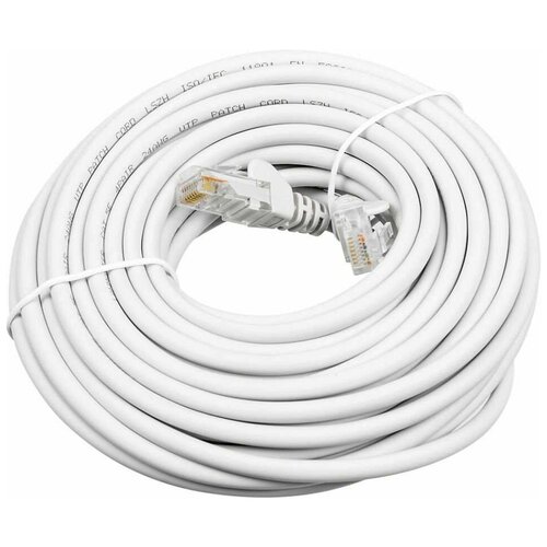 Патч-корд Lanmaster LAN-PC45/U5E-10-WH UTP вилка RJ-45-вилка RJ-45 кат.5е 10м белый LSZH (уп:1шт) патч корд lanmaster lan pc45 u5e 10 wh utp вилка rj 45 вилка rj 45 кат 5е 10м белый lszh уп 1шт