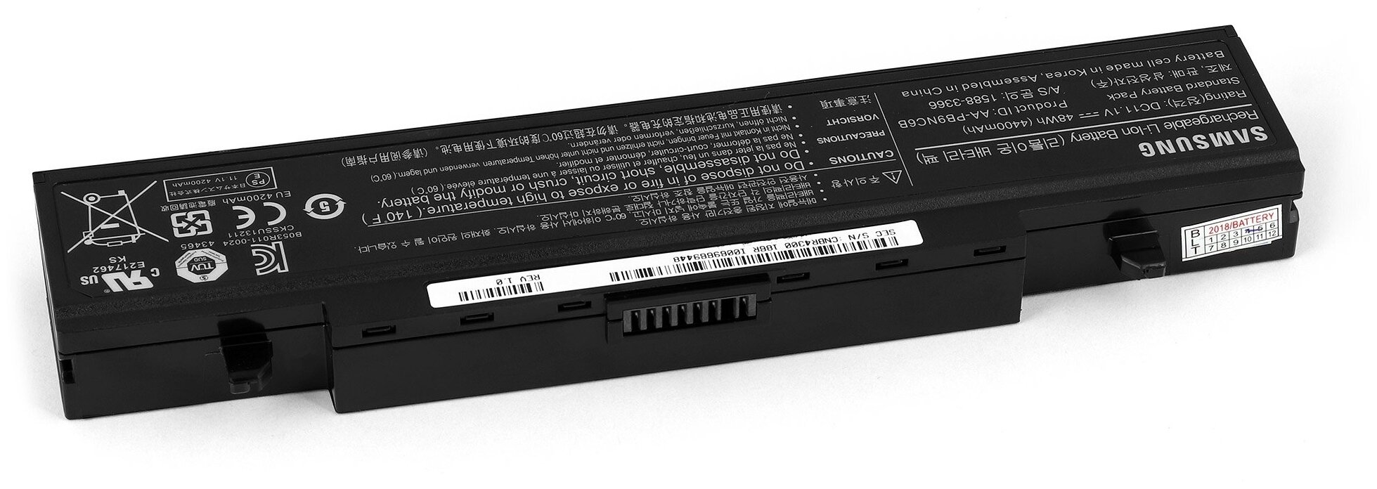 Аккумулятор для ноутбука Samsung R428, R425, R429, R430, R458, R467, R468, R478, R480, R505 Series. 11.1V 4400mAh PN: AA-PB9NS6W, PB9NC5B