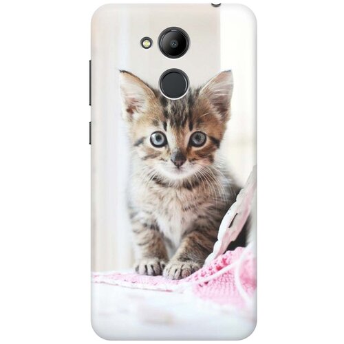 фото Gosso ультратонкий силиконовый чехол-накладка для honor 6c pro с принтом "милый котенок"