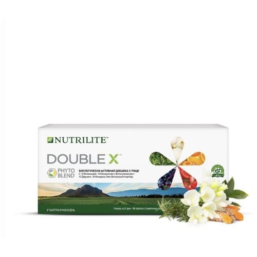Амвей комплекс с футляром NUTRILITE DOUBLE X с витаминами, минералами и фитонутриентами 186 т Amway