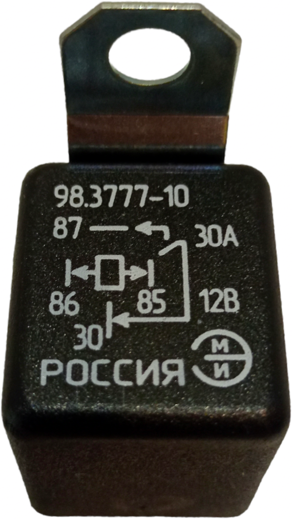 фото Реле 4-х контактное универсальное 12V 30А с кронштейном арт. 98.3777-10 - ЭМИ