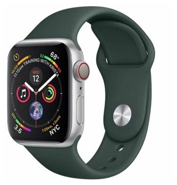 Ремешки для Apple Watch 38/40/41 mm Sport Band силиконовый (размер L) <лавандовый>