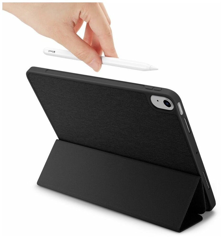 Чехол Spigen (ACS01943) для iPad Air 10.9'' 2020 (Black) - фото №8