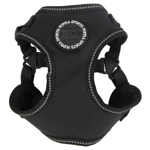 Шлейка Puppia Trek harness C, обхват шеи 36-41  см, черная, L